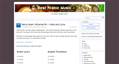 Desktop Screenshot of bestarabicmusic.net