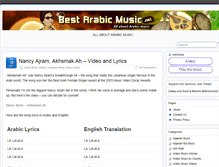 Tablet Screenshot of bestarabicmusic.net